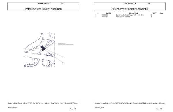 Versatile Tractor 370 HP R3T3 Parts Catalog 1