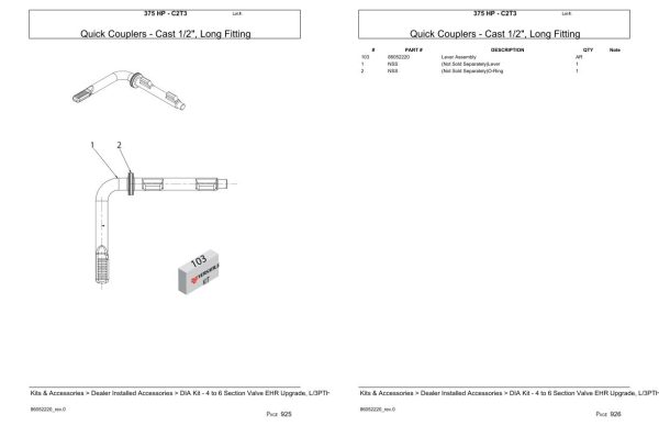 Versatile Tractor 375 HP C Parts Catalog 1