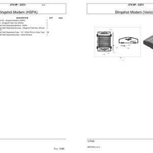 Versatile Tractor 375 HP C2T3 Parts Catalog 1