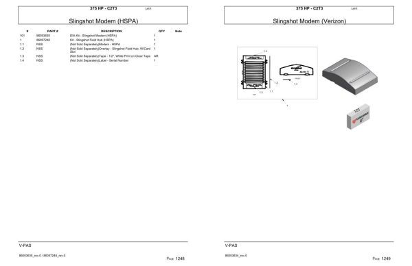 Versatile Tractor 375 HP C2T3 Parts Catalog 1