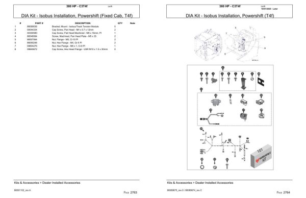 Versatile Tractor 380 HP C3T4f Parts Catalog 2