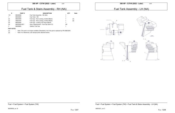 Versatile Tractor 380 HP C3T4f Parts Catalog 2022 2