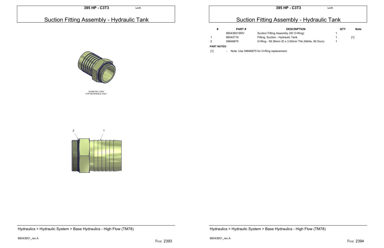 Versatile Tractor 395 HP C3T3 Parts Catalog 1