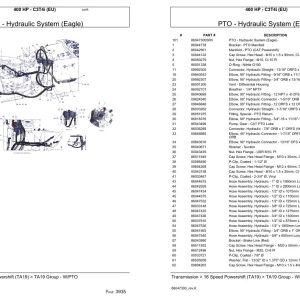 Versatile Tractor 400 HP C3T4i EU Parts Catalog 1