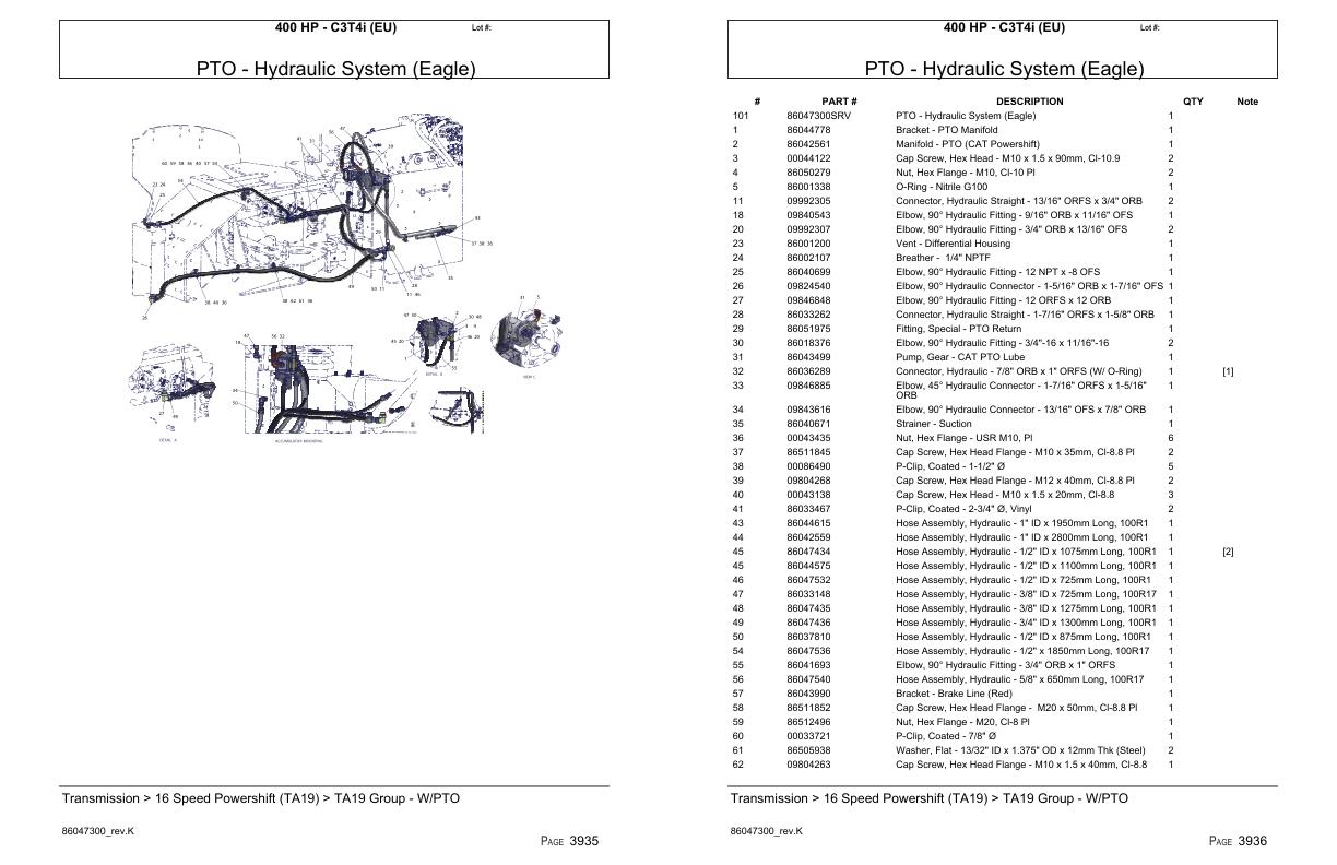 Versatile Tractor 400 HP C3T4i EU Parts Catalog 1