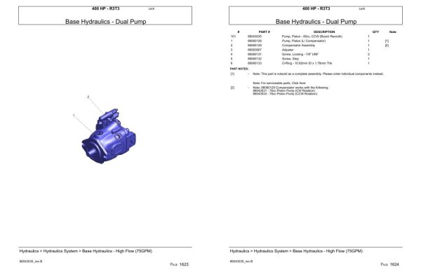 Versatile Tractor 400 HP R3T3 Parts Catalog 1