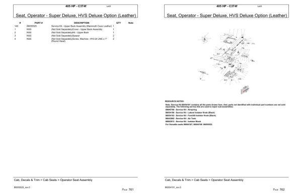 Versatile Tractor 405 HP C3T4f Parts Catalog 2