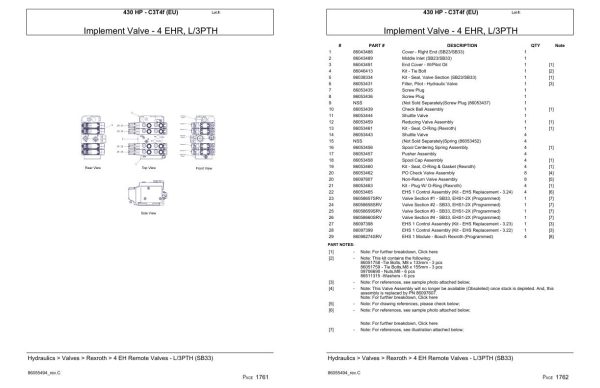 Versatile Tractor 430 HP C3T4f EU Parts Catalog 1