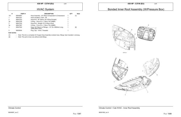 Versatile Tractor 430 HP C3T4f EU Parts Catalog 2