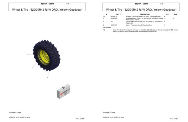 Versatile Tractor 430 HP C3T4f Parts Catalog 2