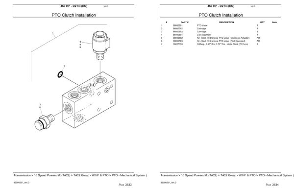 Versatile Tractor 450 HP D2T4i EU Parts Catalog 2