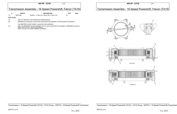 Versatile Tractor 460 HP C3T4f Parts Catalog 2