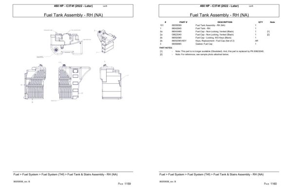 Versatile Tractor 460 HP C3T4f Parts Catalog 2022 1