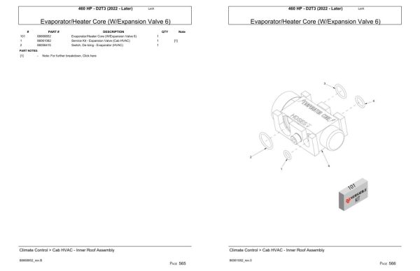 Versatile Tractor 460 HP D2T3 Parts Catalog 2022 2