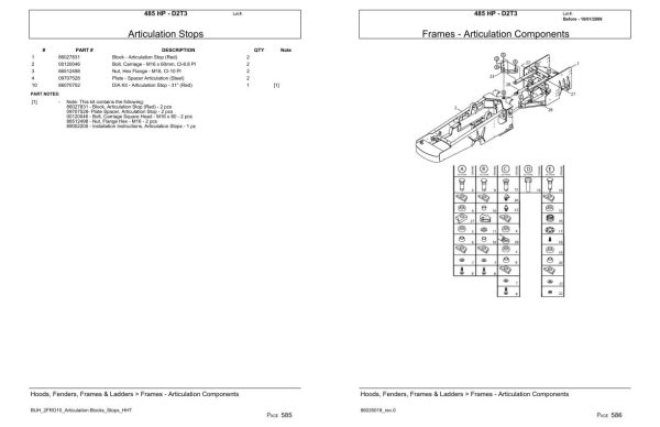 Versatile Tractor 485 HP D2T3 Parts Catalog 1