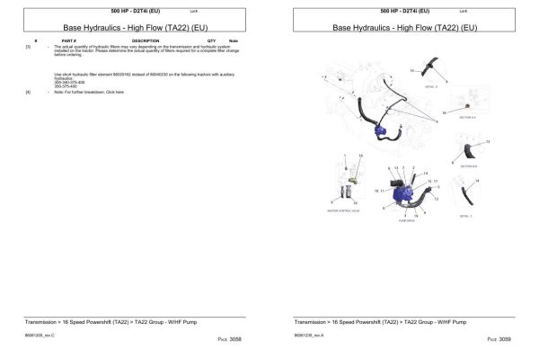 Versatile Tractor 500 HP D2T4i EU Parts Catalog 1
