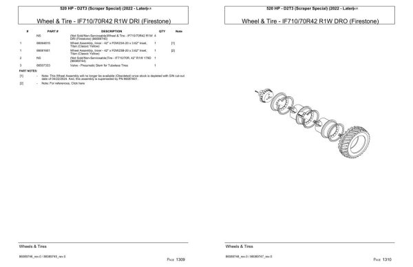 Versatile Tractor 520 HP D2T3 Scraper Special Parts Catalog 2022 1
