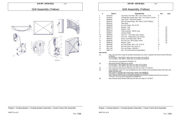 Versatile Tractor 610 HP D2T4f EU Parts Catalog 1
