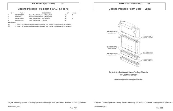 Versatile Tractor 620 HP D2T3 Parts Catalog 2022 1