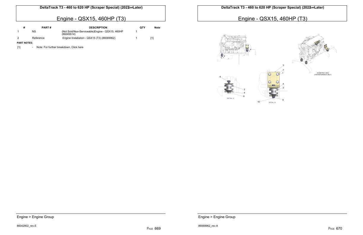 Versatile Tractor DeltaTrack T3 460 to 620 HP Scraper Special Parts Catalog 2022 1
