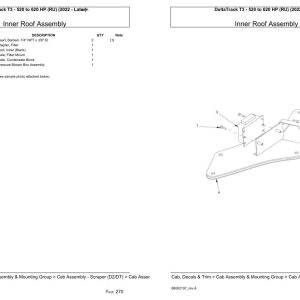 Versatile Tractor DeltaTrack T3 520 to 620 HP RU Parts Catalog 2022 1