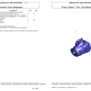 Versatile Tractor DeltaTrack T4f 520 to 610 HP EU Parts Catalog 1