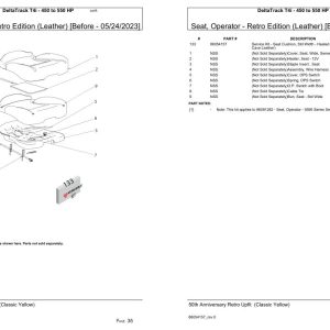 Versatile Tractor DeltaTrack T4i 450 to 550 HP Parts Catalog 1