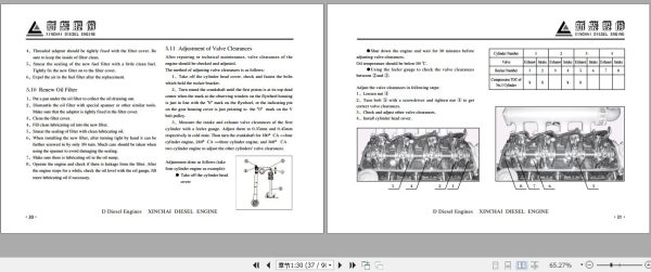 Xinchai Engine D Series 4D27G31 Operation and Maintenance Manual 2015 EN 2