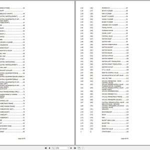 Yanmar Excavator SV17 SV17E Parts Catalog Y01YA600 2