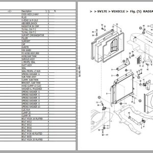 Yanmar Excavator SV17 SV17E Parts Catalog Y01YA600 3