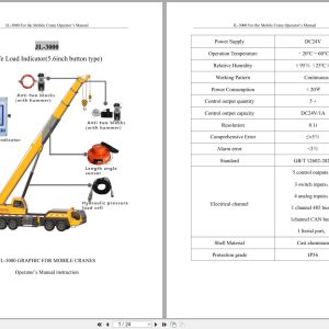 Yichang JingLian Mobile Crane JL 3000 Operators Manual 1