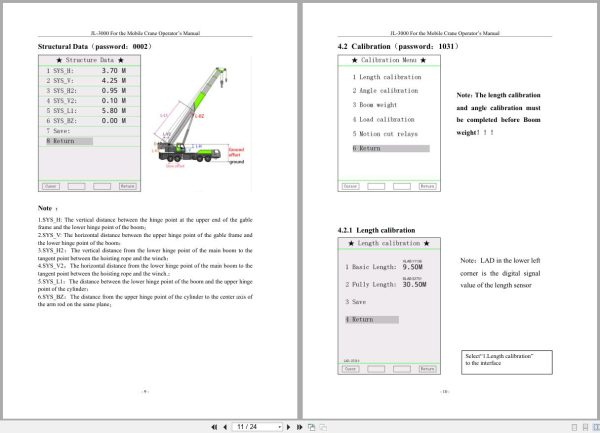 Yichang JingLian Mobile Crane JL 3000 Operators Manual 2