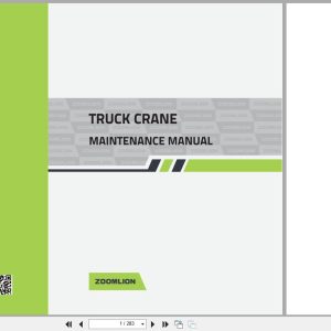 Zoomlion Truck Crane ZTC Series Maintenance Manual 1
