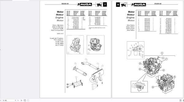 AUSA Forklift Dumper Telehandler Multiservice Part Catalog PDF 466MB 3