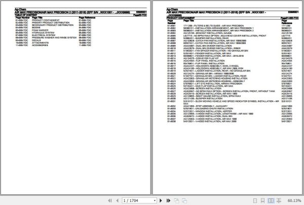 Ag Chem Applicators Air Max Precision and Air Max Precision 2 Parts Catalog 539950D1 1