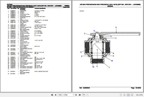 Ag Chem Applicators Air Max Precision and Air Max Precision 2 Parts Catalog 539950D1 2