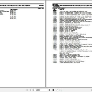 Ag Chem Multapplier Rogator System NL L4258G4 Parts Catalog 546114D1 1