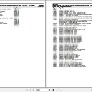 Ag Chem Rogator Chassis SS884 SS1084 SSC1084 Parts Catalog 520362D1 1
