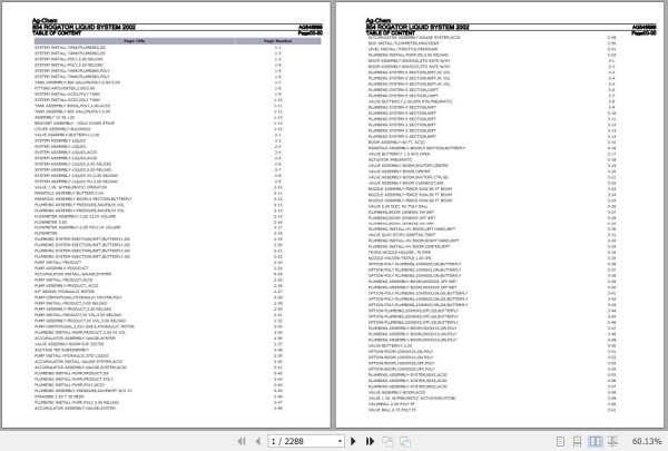 Ag Chem Rogator Liquid System 854 Parts Catalog AG546599 1