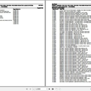 Ag Chem Rogator Liquid System RG900 to RG1300B Parts Catalog 562722D1 1