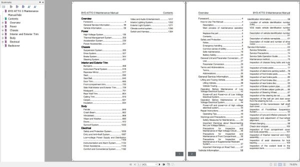 BYD ATTO 3 2024 Maintenance Manual 1