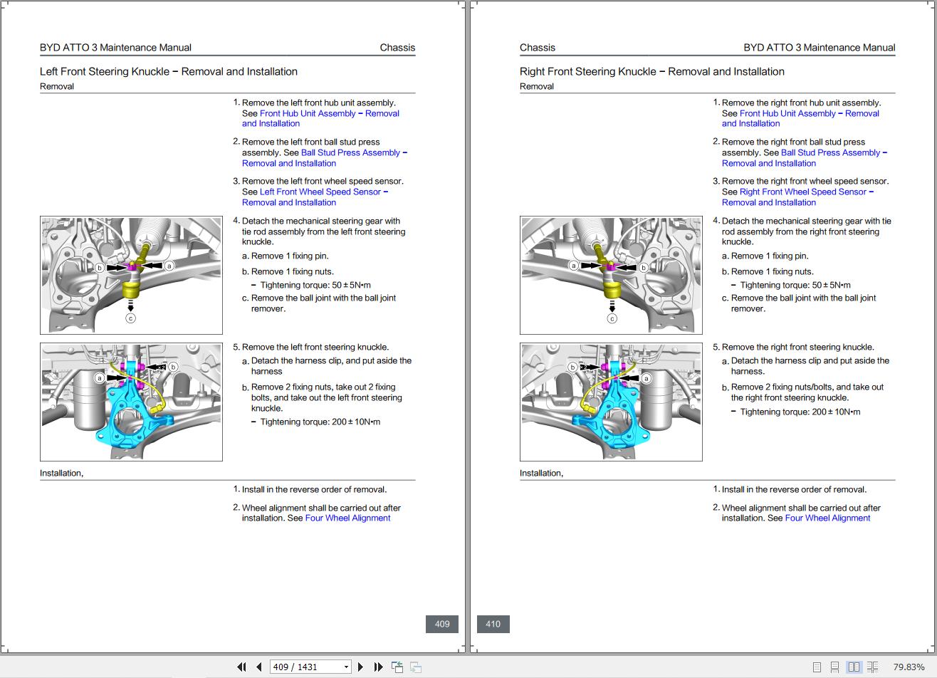 BYD ATTO 3 2024 Maintenance Manual 2