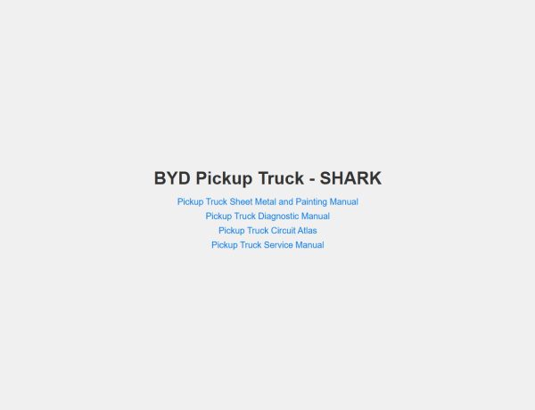 BYD Pickup Truck Shark 2024 Service Manual 1