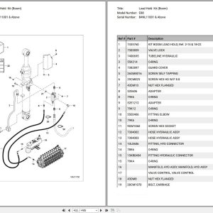 Bobcat Excavator E88 Parts Manual 3