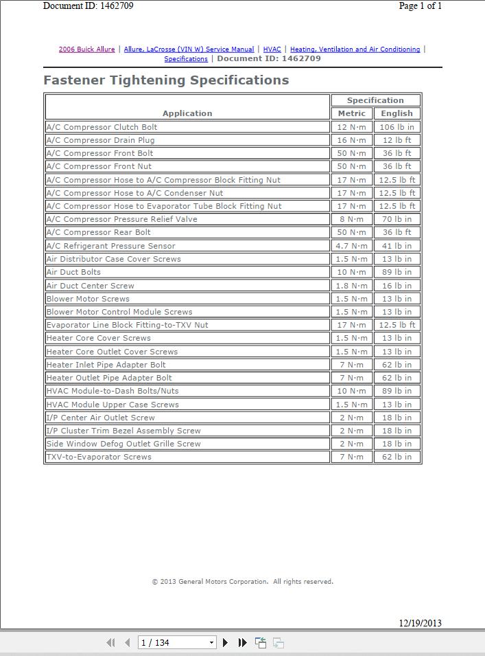 Buick Allure 2006 Heating Ventilation Air Conditioning Service Manual 1