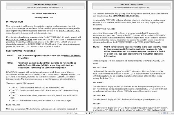 Buick Century 1997 Service Manual 1