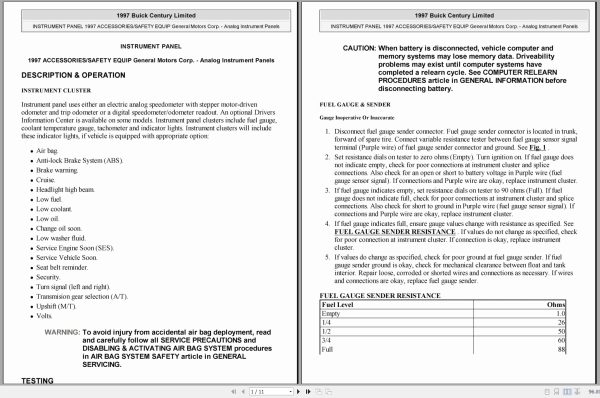 Buick Century 1997 Service Manual 2