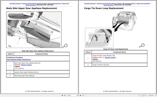 Buick Encore GX 2020 2022 Service Manual And Repair Instruction 2