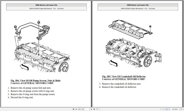 Buick LaCrosse CXL 2008 5.3L Engine Mechanical Manual 2