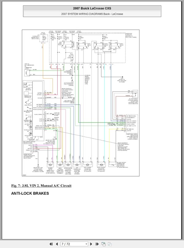 Buick LaCrosse CXS 2007 Electrical Schematic 2